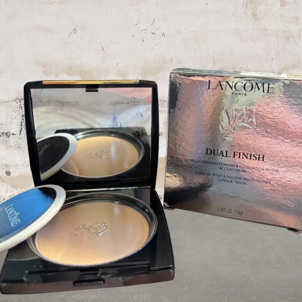 Lancome DUAL FINISH Multi-tasking Longwear Powder Foundation Bisque NIB